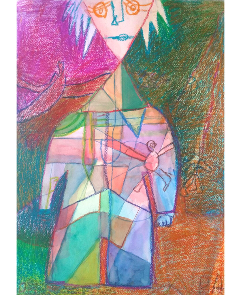 pastas al óleo sobre papel